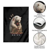 MMIW Native American Garden Flag Spirit Bear Protecting Indigenous Woman MMIWG - Wonder Print Shop