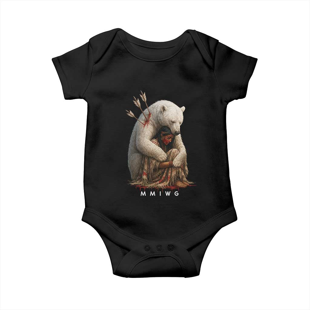 MMIW Native American Baby Onesie Spirit Bear Protecting Indigenous Woman MMIWG - Wonder Print Shop