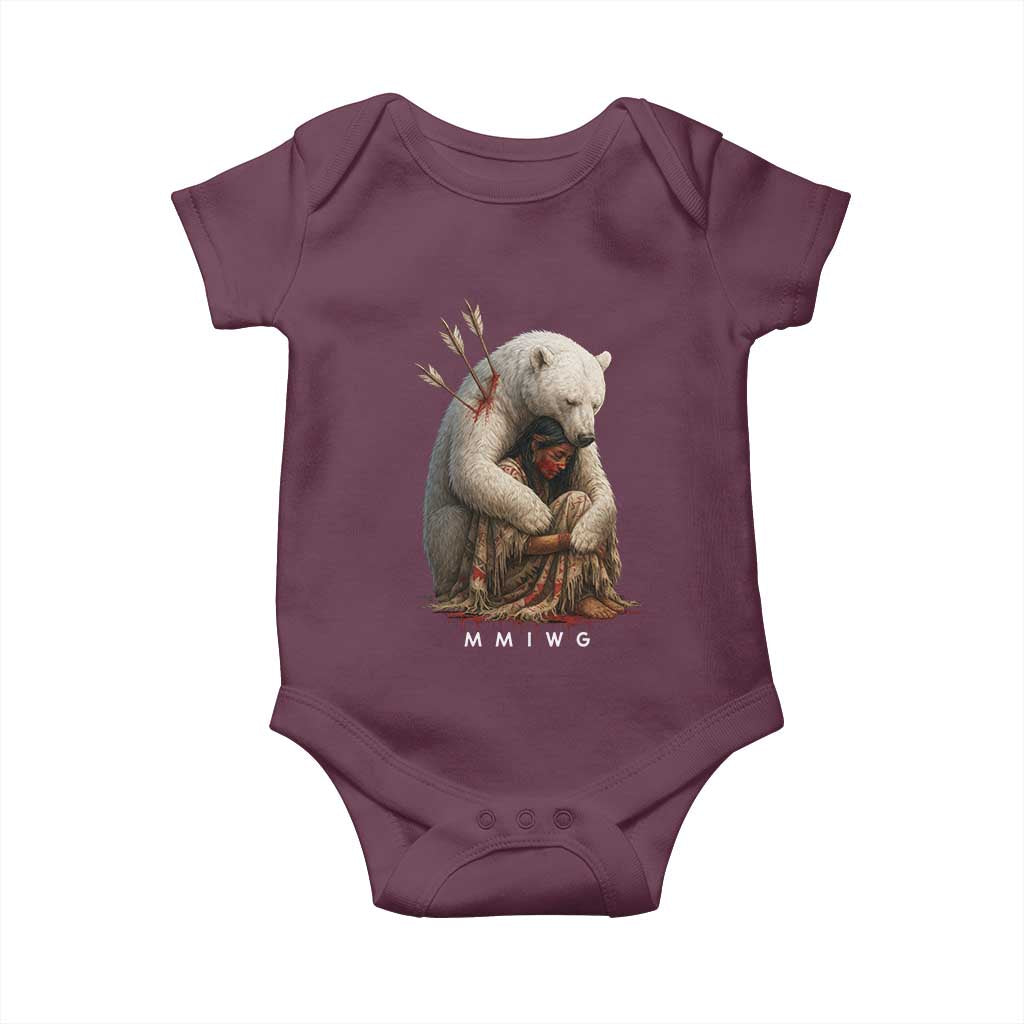 MMIW Native American Baby Onesie Spirit Bear Protecting Indigenous Woman MMIWG - Wonder Print Shop