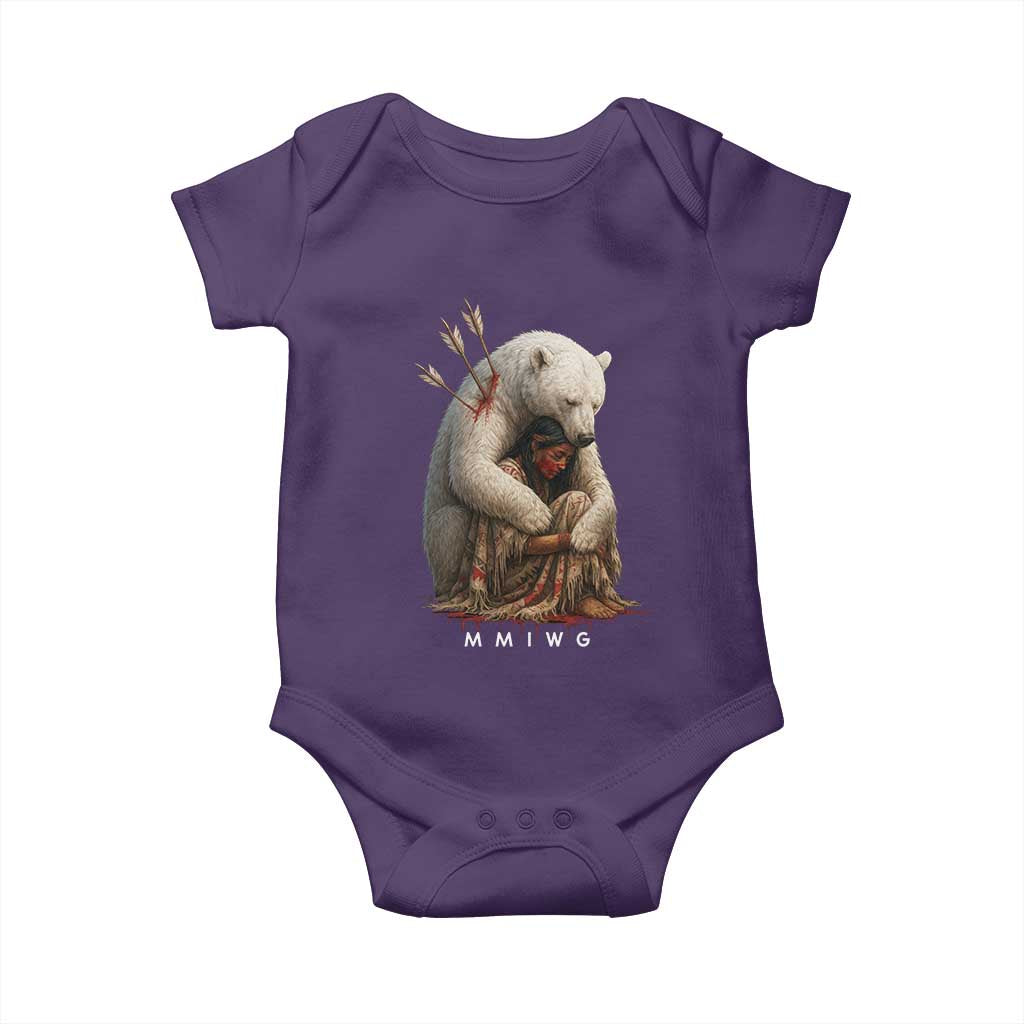 MMIW Native American Baby Onesie Spirit Bear Protecting Indigenous Woman MMIWG - Wonder Print Shop
