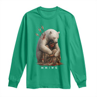 MMIW Native American Long Sleeve Shirt Spirit Bear Protecting Indigenous Woman MMIWG - Wonder Print Shop