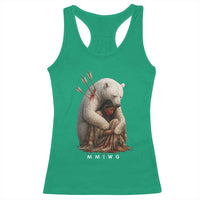 MMIW Native American Racerback Tank Top Spirit Bear Protecting Indigenous Woman MMIWG - Wonder Print Shop