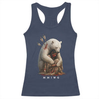 MMIW Native American Racerback Tank Top Spirit Bear Protecting Indigenous Woman MMIWG - Wonder Print Shop