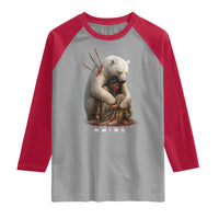 MMIW Native American Raglan Shirt Spirit Bear Protecting Indigenous Woman MMIWG - Wonder Print Shop