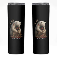 MMIW Native American Skinny Tumbler Spirit Bear Protecting Indigenous Woman MMIWG - Wonder Print Shop