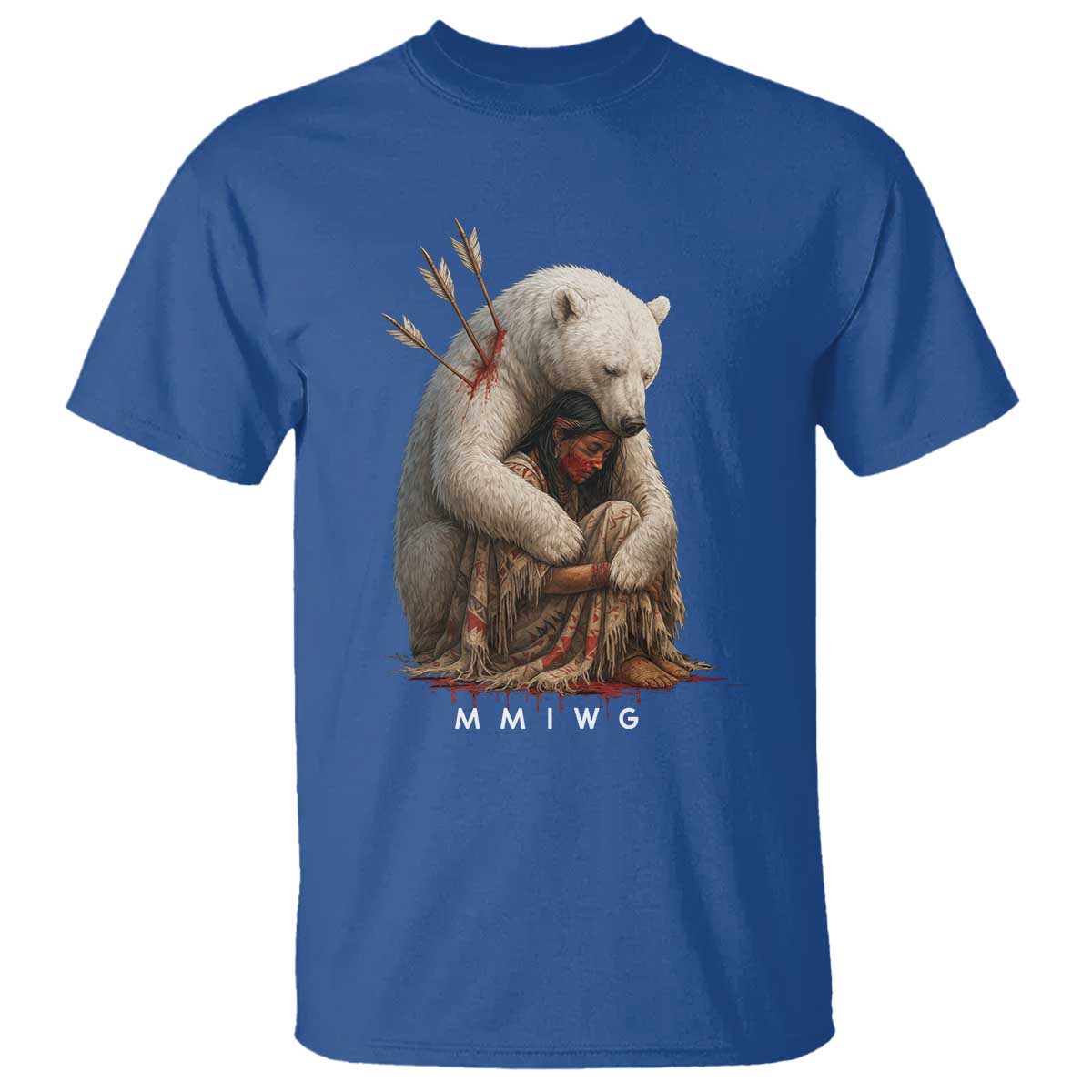 MMIW Native American T Shirt Spirit Bear Protecting Indigenous Woman MMIWG - Wonder Print Shop