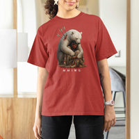 MMIW Native American T Shirt For Women Spirit Bear Protecting Indigenous Woman MMIWG - Wonder Print Shop