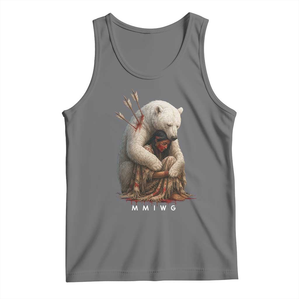 MMIW Native American Tank Top Spirit Bear Protecting Indigenous Woman MMIWG - Wonder Print Shop