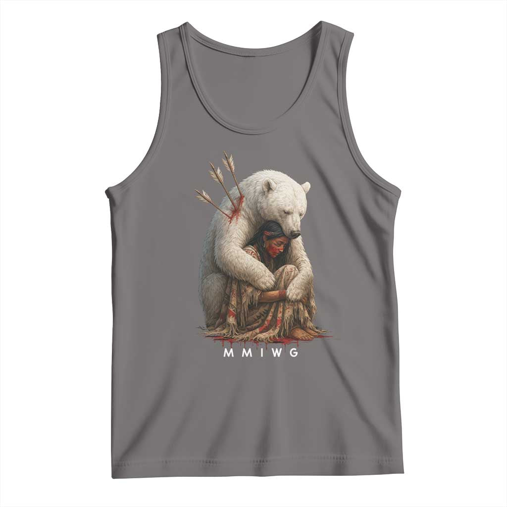 MMIW Native American Tank Top Spirit Bear Protecting Indigenous Woman MMIWG - Wonder Print Shop