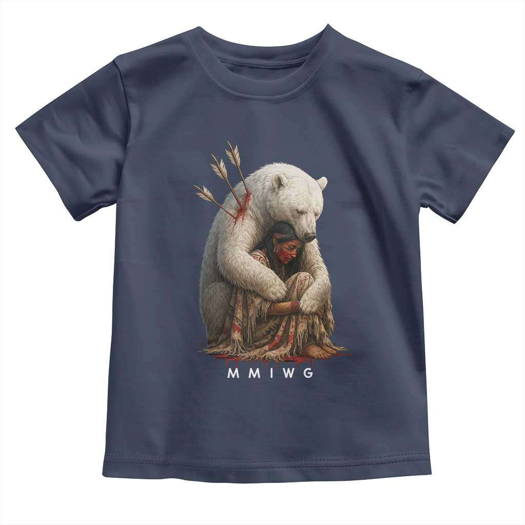MMIW Native American Toddler T Shirt Spirit Bear Protecting Indigenous Woman MMIWG - Wonder Print Shop