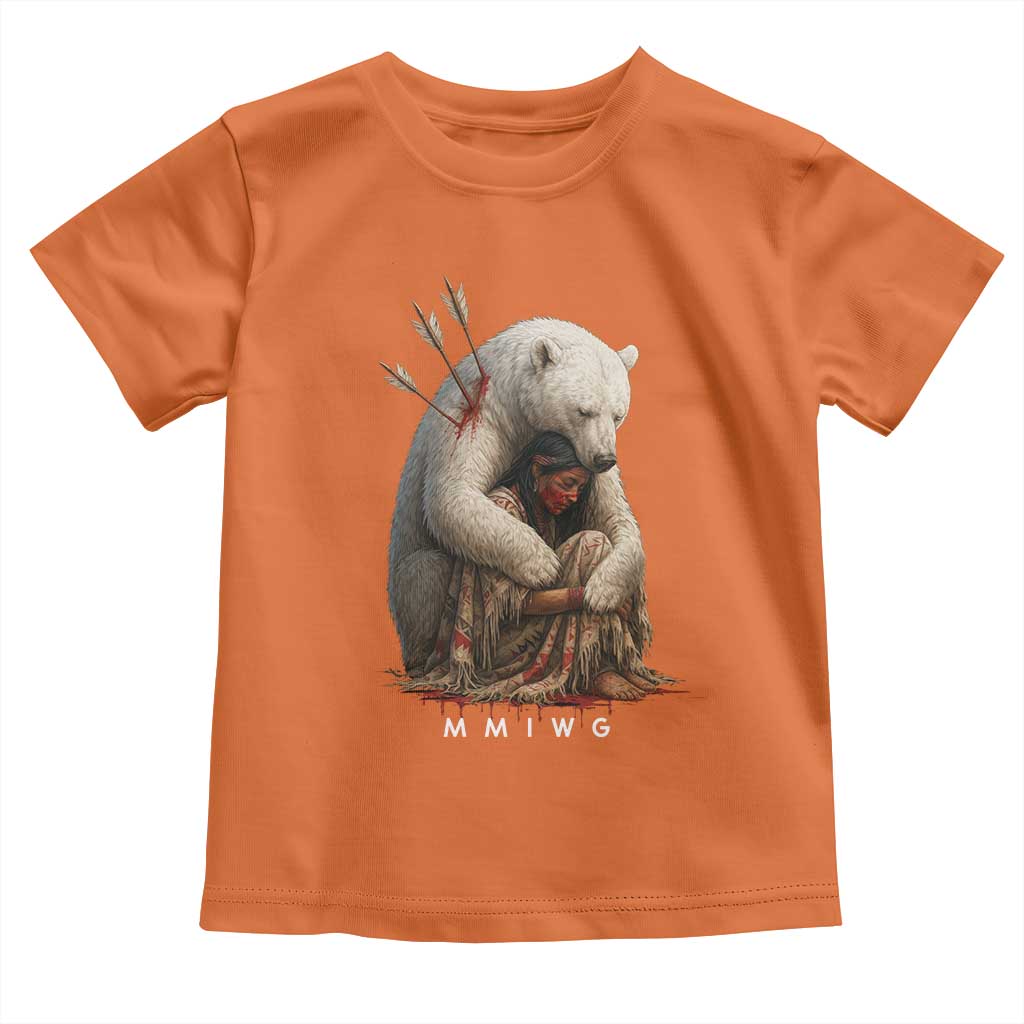 MMIW Native American Toddler T Shirt Spirit Bear Protecting Indigenous Woman MMIWG - Wonder Print Shop