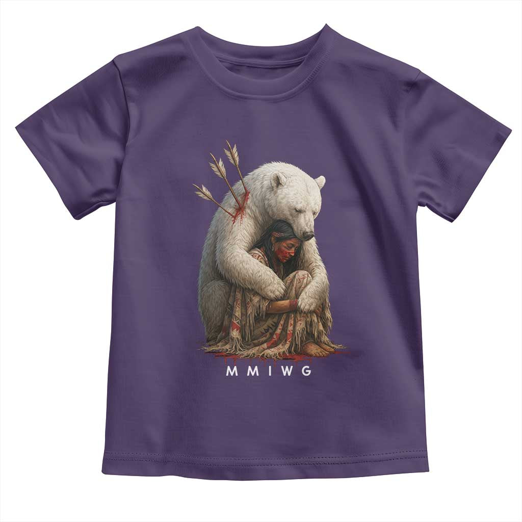 MMIW Native American Toddler T Shirt Spirit Bear Protecting Indigenous Woman MMIWG - Wonder Print Shop