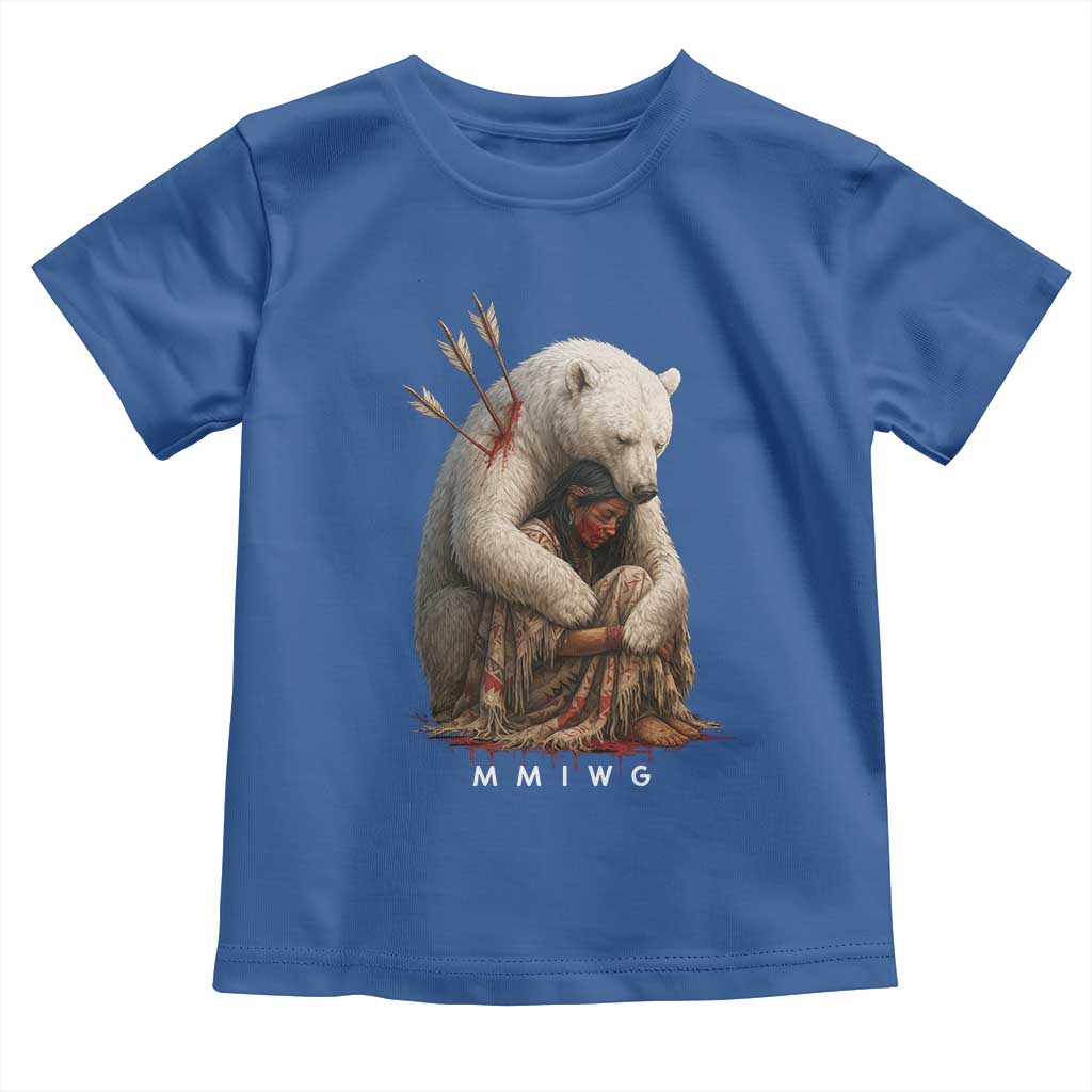 MMIW Native American Toddler T Shirt Spirit Bear Protecting Indigenous Woman MMIWG - Wonder Print Shop