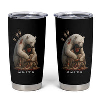 MMIW Native American Tumbler Cup Spirit Bear Protecting Indigenous Woman MMIWG - Wonder Print Shop