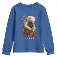 MMIW Native American Youth Sweatshirt Spirit Bear Protecting Indigenous Woman MMIWG - Wonder Print Shop