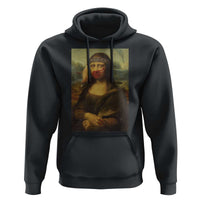 MMIW Awareness Hoodie Mona Lisa Red Handprint Indigenous Woman Stop Stolen Sisters