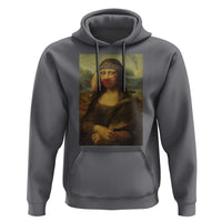 MMIW Awareness Hoodie Mona Lisa Red Handprint Indigenous Woman Stop Stolen Sisters
