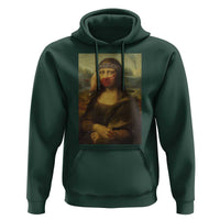 MMIW Awareness Hoodie Mona Lisa Red Handprint Indigenous Woman Stop Stolen Sisters