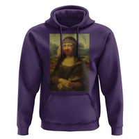 MMIW Awareness Hoodie Mona Lisa Red Handprint Indigenous Woman Stop Stolen Sisters