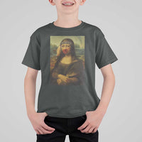 MMIW Awareness T Shirt For Kid Mona Lisa Red Handprint Indigenous Woman Stop Stolen Sisters