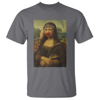 MMIW Awareness T Shirt Mona Lisa Red Handprint Indigenous Woman Stop Stolen Sisters