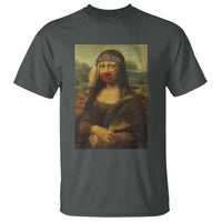 MMIW Awareness T Shirt Mona Lisa Red Handprint Indigenous Woman Stop Stolen Sisters