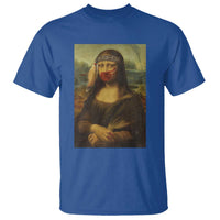 MMIW Awareness T Shirt Mona Lisa Red Handprint Indigenous Woman Stop Stolen Sisters