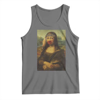 MMIW Awareness Tank Top Mona Lisa Red Handprint Indigenous Woman Stop Stolen Sisters