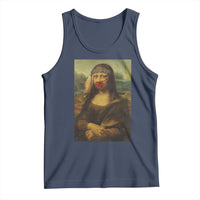 MMIW Awareness Tank Top Mona Lisa Red Handprint Indigenous Woman Stop Stolen Sisters