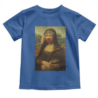 MMIW Awareness Toddler T Shirt Mona Lisa Red Handprint Indigenous Woman Stop Stolen Sisters