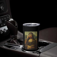 MMIW Awareness Tumbler Cup Mona Lisa Red Handprint Indigenous Woman Stop Stolen Sisters