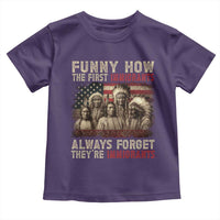 Native American Toddler T Shirt Funny The First Immigrants Always Forget - Wonder Print Shop