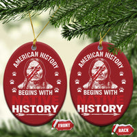 Native American History Christmas Ornament Indigenous Peoples Tribal Pride - Wonder Print Shop