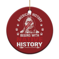 Native American History Christmas Ornament Indigenous Peoples Tribal Pride - Wonder Print Shop