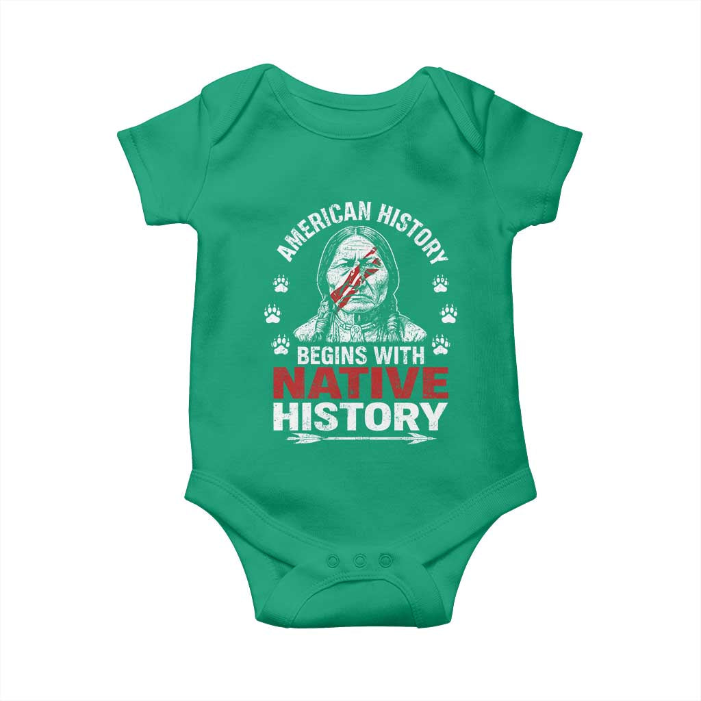 Native American History Baby Onesie Indigenous Peoples Tribal Pride - Wonder Print Shop