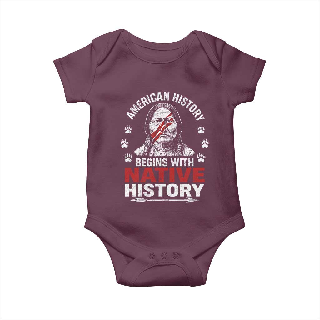 Native American History Baby Onesie Indigenous Peoples Tribal Pride - Wonder Print Shop