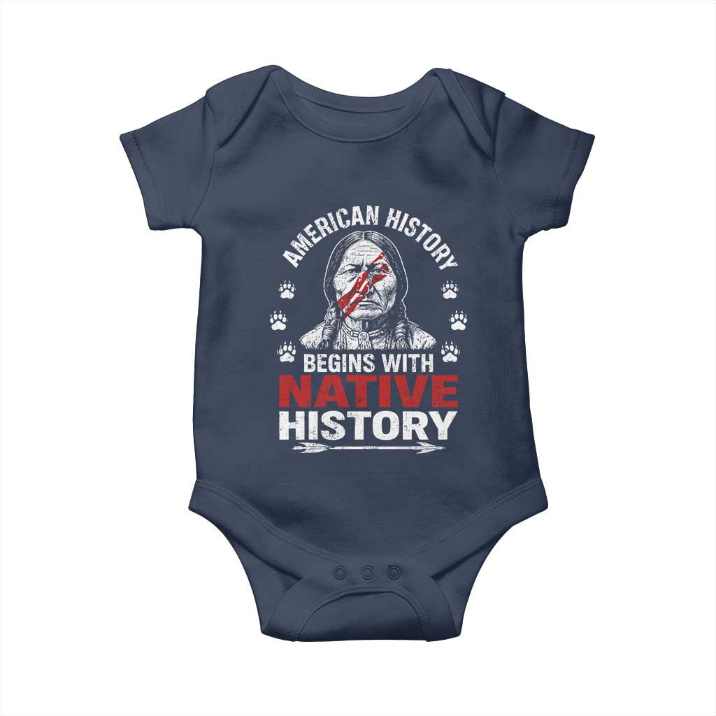 Native American History Baby Onesie Indigenous Peoples Tribal Pride - Wonder Print Shop