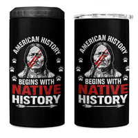 Native American History 4 in 1 Can Cooler Tumbler Indigenous Peoples Tribal Pride - Wonder Print Shop