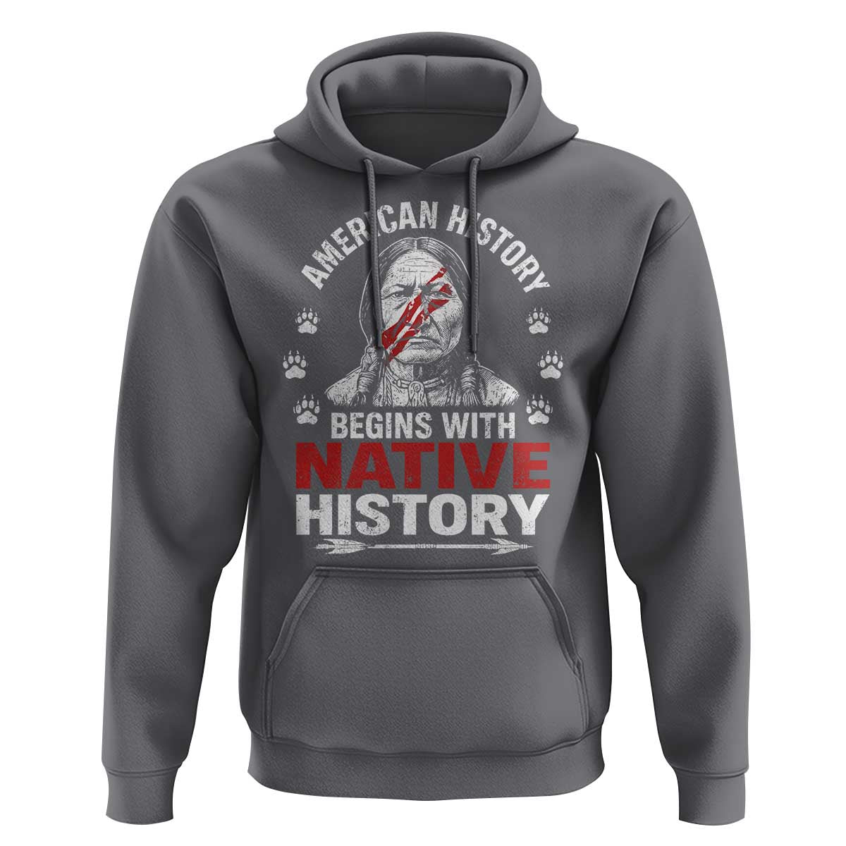 Native American History Hoodie Indigenous Peoples Tribal Pride - Wonder Print Shop