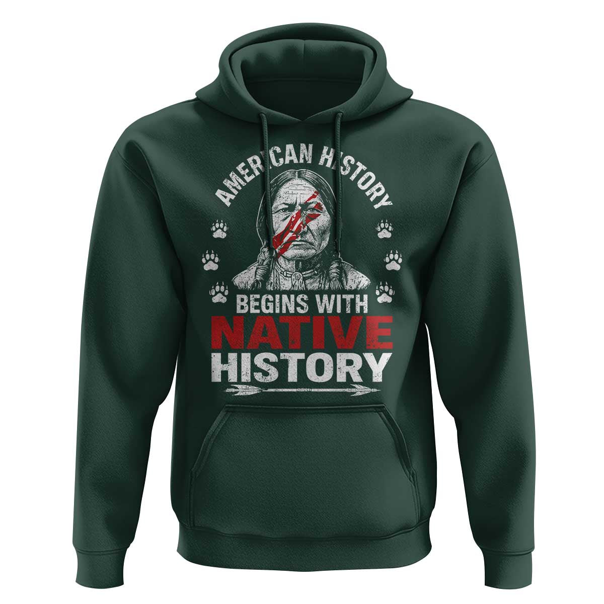Native American History Hoodie Indigenous Peoples Tribal Pride - Wonder Print Shop