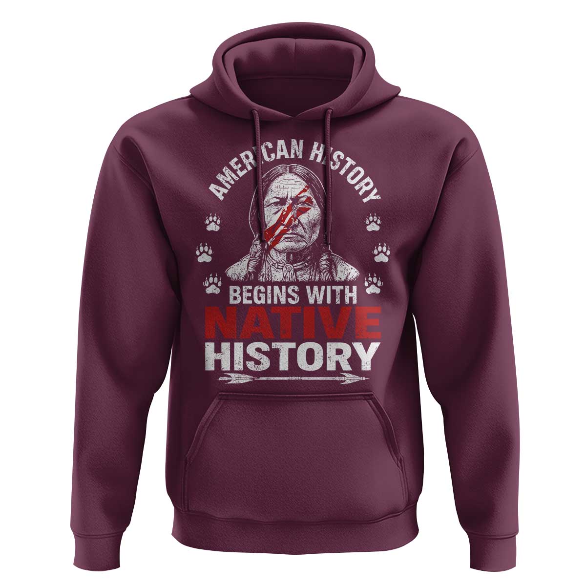 Native American History Hoodie Indigenous Peoples Tribal Pride - Wonder Print Shop