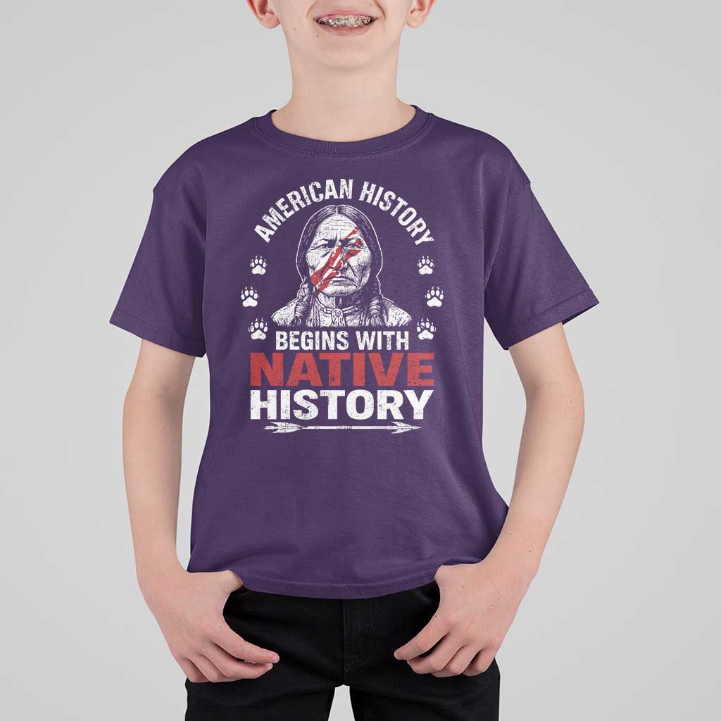 Native American History T Shirt For Kid Indigenous Peoples Tribal Pride - Wonder Print Shop