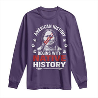 Native American History Long Sleeve Shirt Indigenous Peoples Tribal Pride - Wonder Print Shop