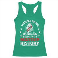 Native American History Racerback Tank Top Indigenous Peoples Tribal Pride - Wonder Print Shop