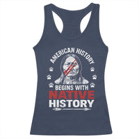 Native American History Racerback Tank Top Indigenous Peoples Tribal Pride - Wonder Print Shop