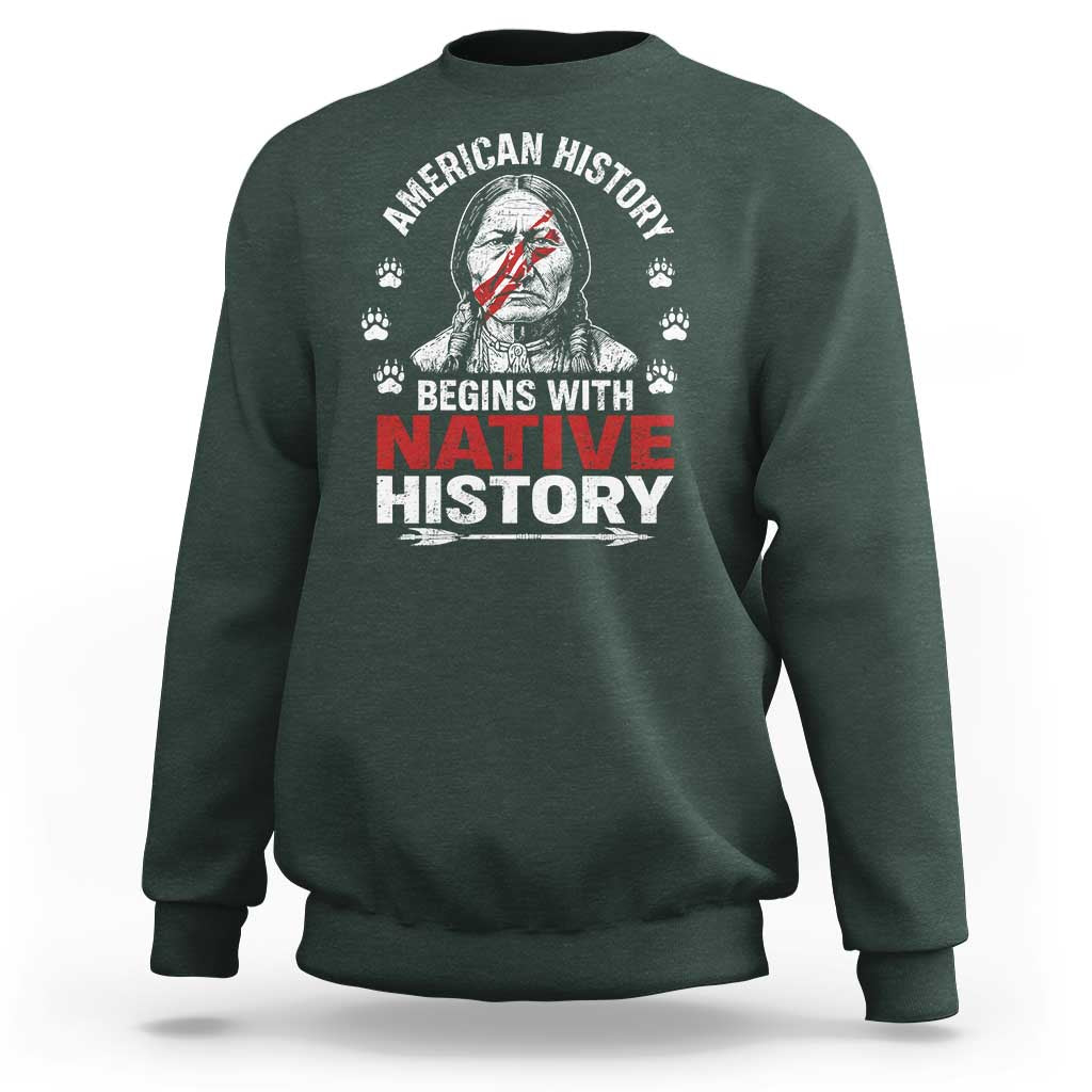 Native American History Sweatshirt Indigenous Peoples Tribal Pride - Wonder Print Shop
