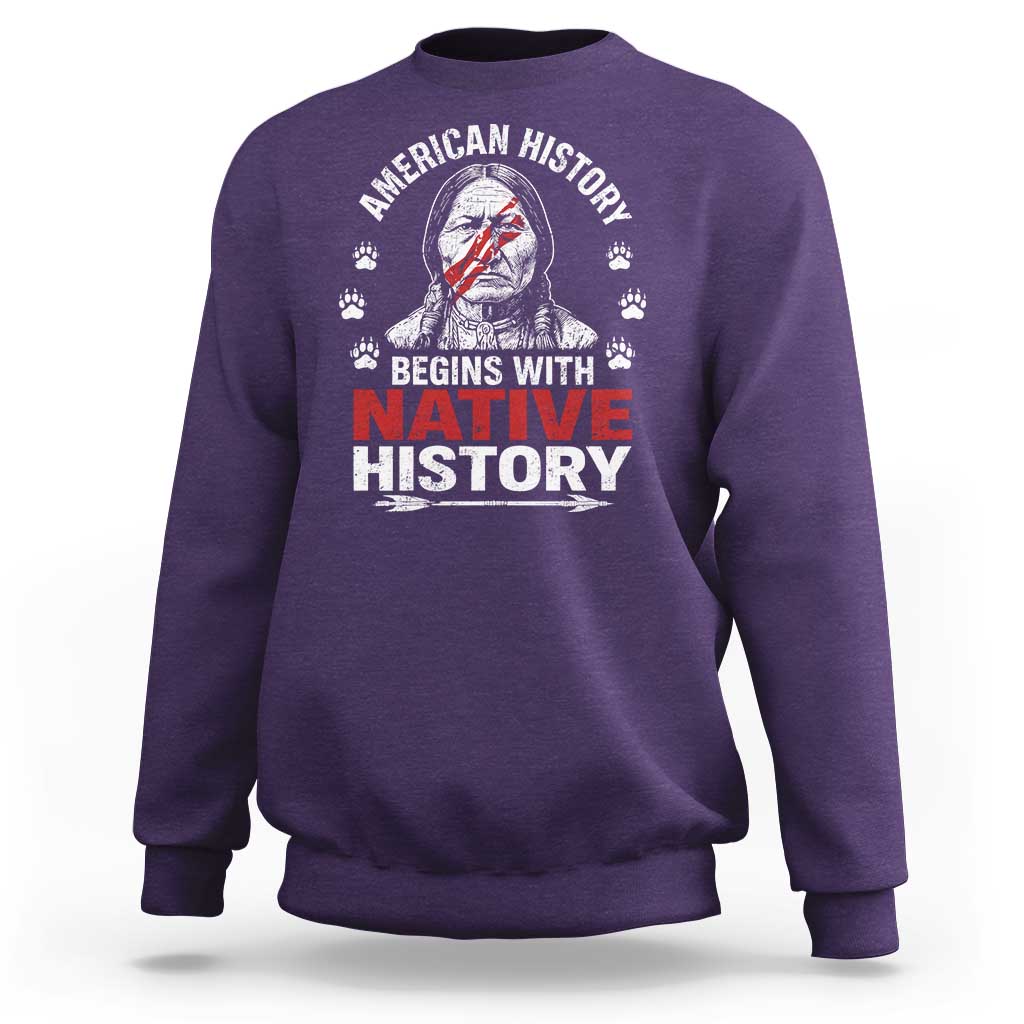 Native American History Sweatshirt Indigenous Peoples Tribal Pride - Wonder Print Shop