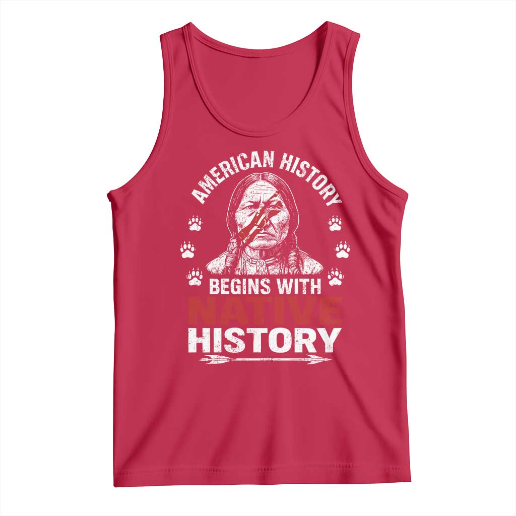 Native American History Tank Top Indigenous Peoples Tribal Pride - Wonder Print Shop