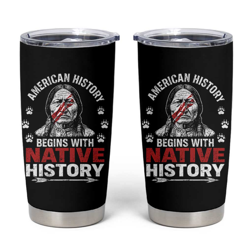 Native American History Tumbler Cup Indigenous Peoples Tribal Pride - Wonder Print Shop
