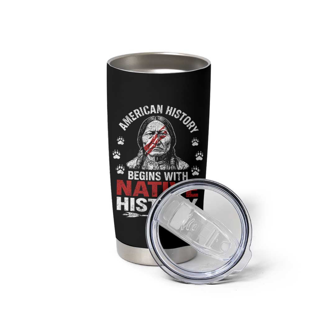 Native American History Tumbler Cup Indigenous Peoples Tribal Pride - Wonder Print Shop